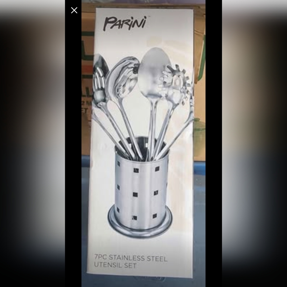 Parini Silver Stainless Steel Utensil Set